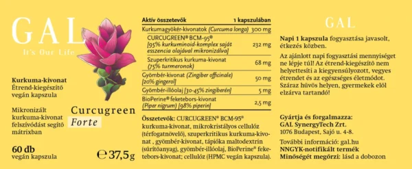GAL Curcugreen Forte 300mg x 60 kapszula - Image 5
