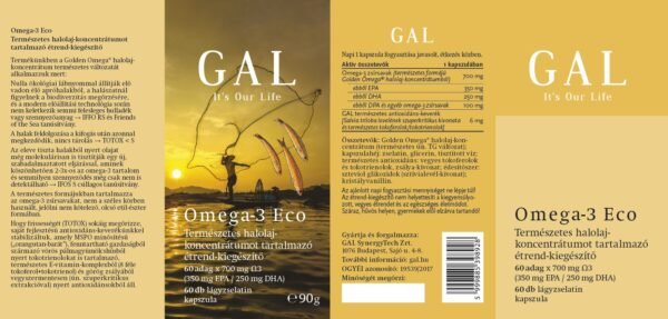 GAL Omega-3 Eco 700mg Omega-3 x 60 lágyzselatin kapszula - Image 2