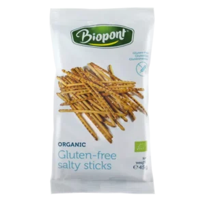 Biopont Bio Gluténmentes Sóspálcika, dekor-sós, 45g
