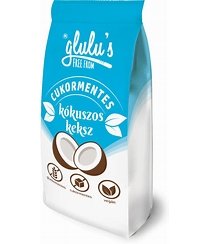 Glulu’s FreeFrom Kókuszos keksz, cukor- és gluténmentes, 70 g