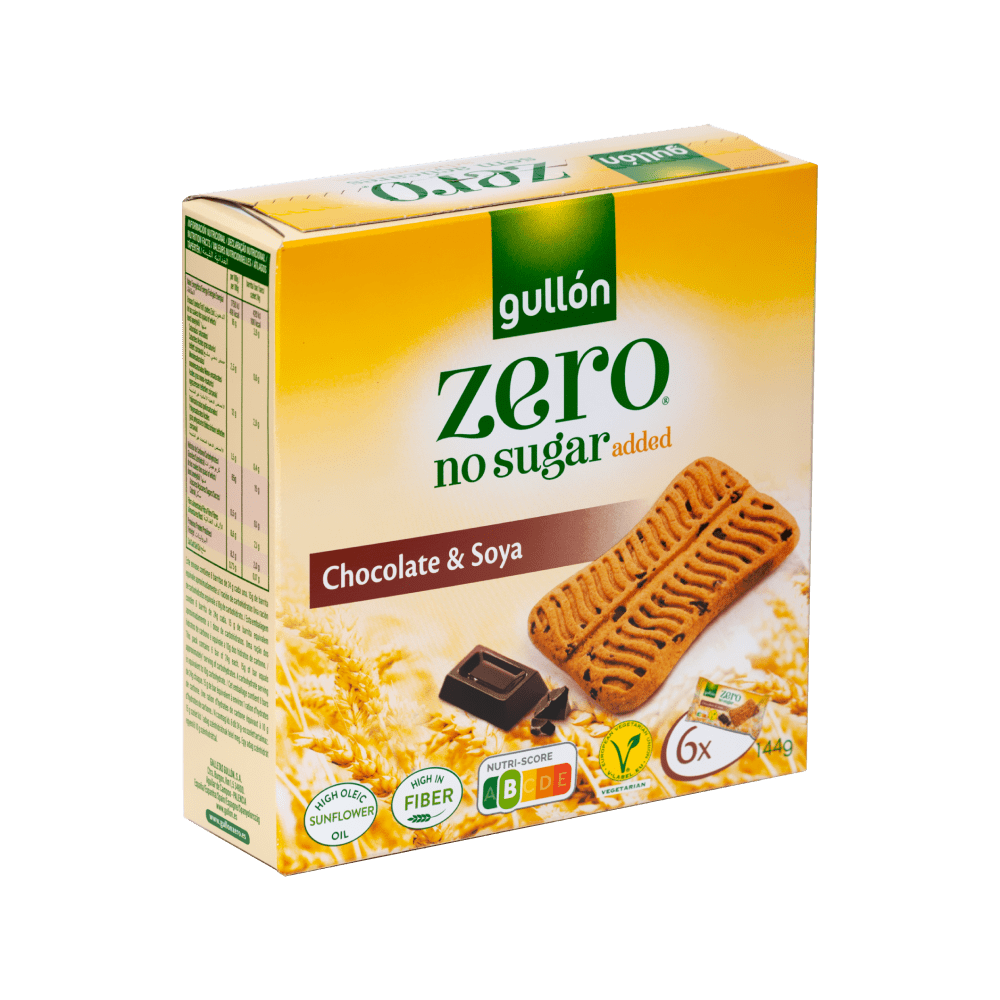 Gullón ZERO Snack csokoládés szelet 144 g