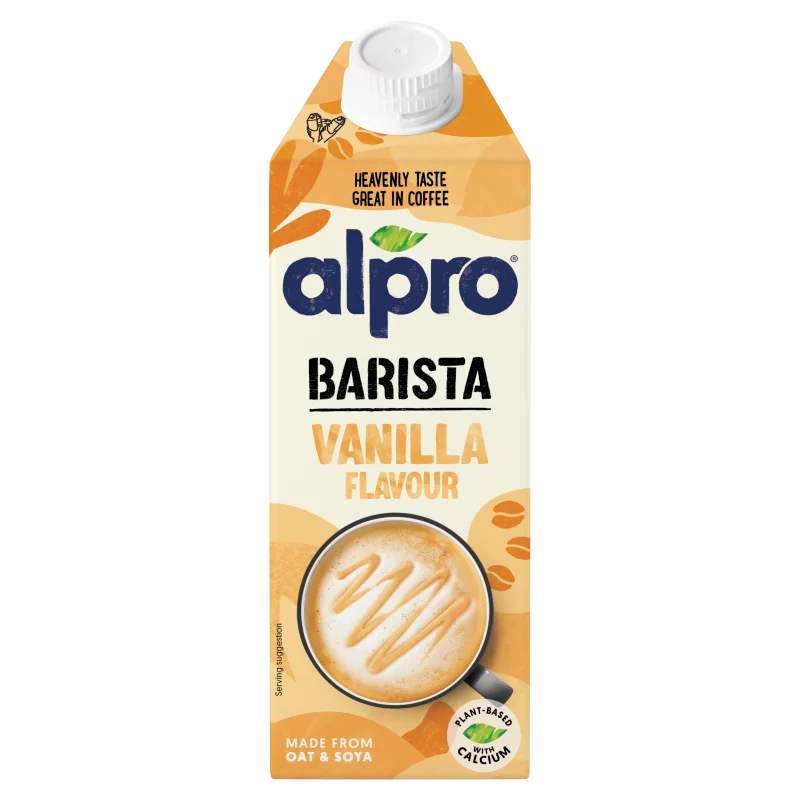 Alpro Barista vaníliaízű zab- és szójaital hozzáadott kalciummal és vitaminokkal 750 ml