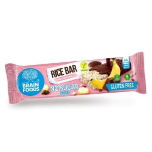Brain Foods gluténmentes ,Puffasztott teljes kiőrlésű rizsszelet banánnal és étcsokoládéval 18g