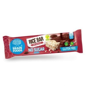 Brain Foods gluténmentes ,Puffasztott teljes kiőrlésű rizsszelet étcsokoládéval 18g