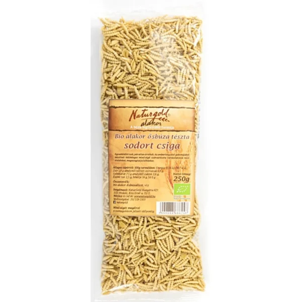 Naturgold Bio Alakor ősbúza tészta - csiga (250 g)