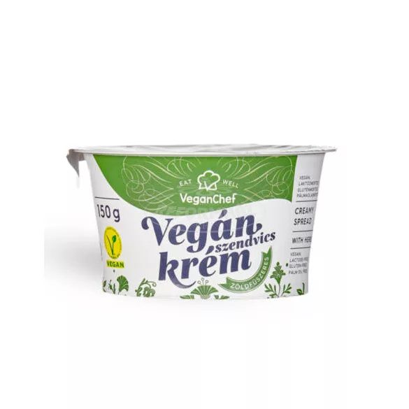 Veganchef kenhető növényi krém zöldfűszeres 150g