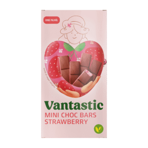 Vantastic Mini Csokoládé szeletek Eper, 100g